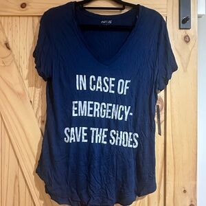 Apt. 9 Dark Blue Graphic Tee